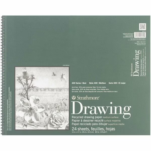 80# -RECYCLED DRAWING PAD, Strathmore, Mfr#: 443140